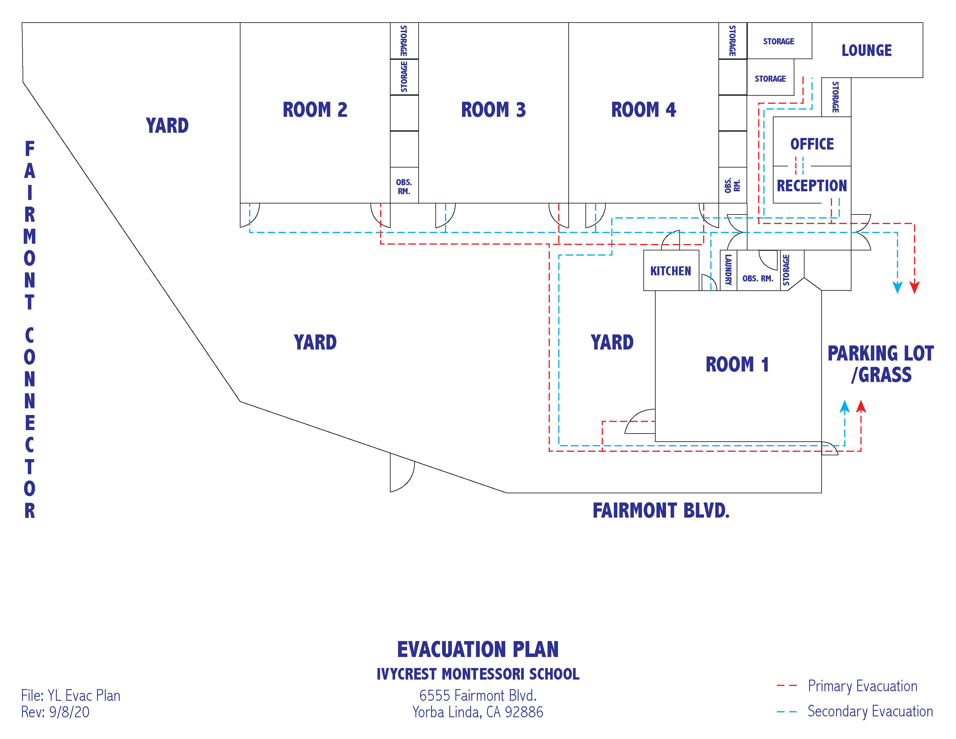 Yorba Linda Evacuation Map